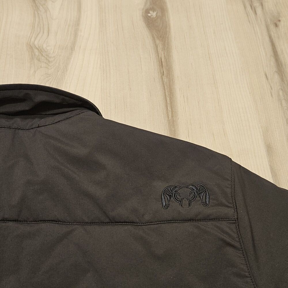 KUIU Men's Fairbanks Insulated Jacket Black Coat Size XL Bradford White Logo - Picture 7 of 7